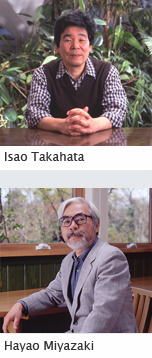 Images of Takahata and Miyazaki